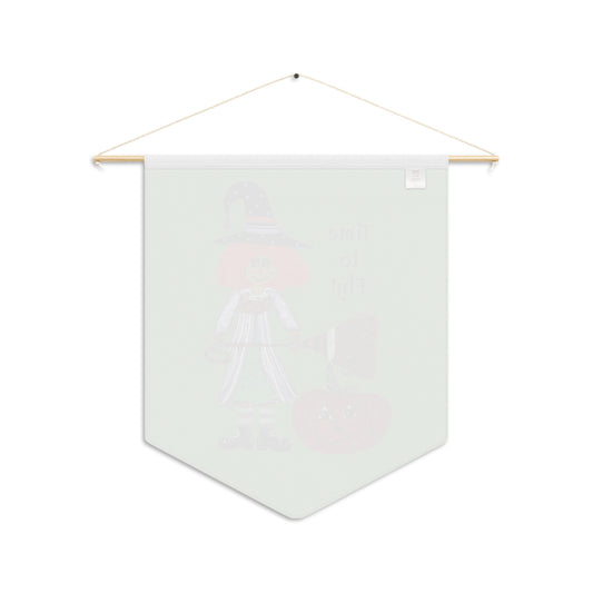 Fun Halloween Witch Pennant Banner, Whimsical Home Decor,