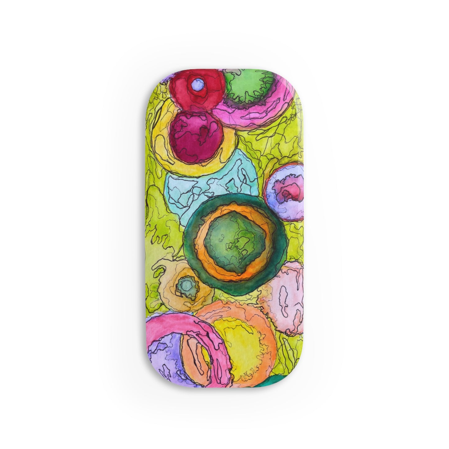 Colorful Phone Grip, Fun Click-On Phone Stand, Vibrant Smartphone Accessory, Gifts for Her, Trendy Tech Essentials