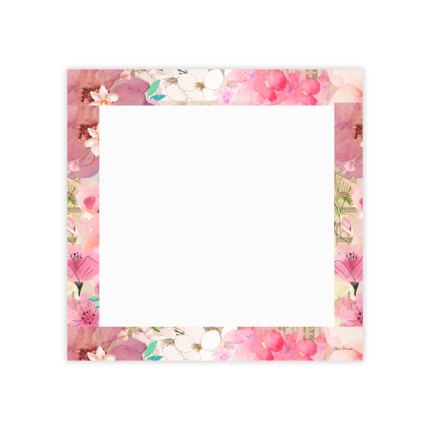 Pink Floral Post-it® Note Pads - Colorful Sticky Notepads for Home & Office