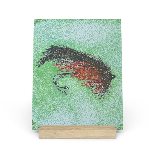 Dry Fly Art Print on Gallery Board with Stand - Perfect for Home Decor and Gifts