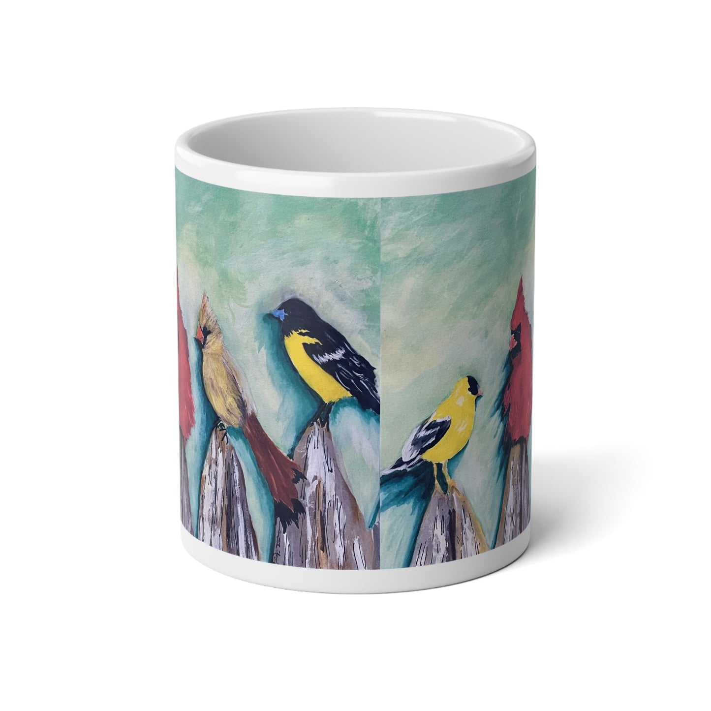 Birds on the Fence Mug 20oz