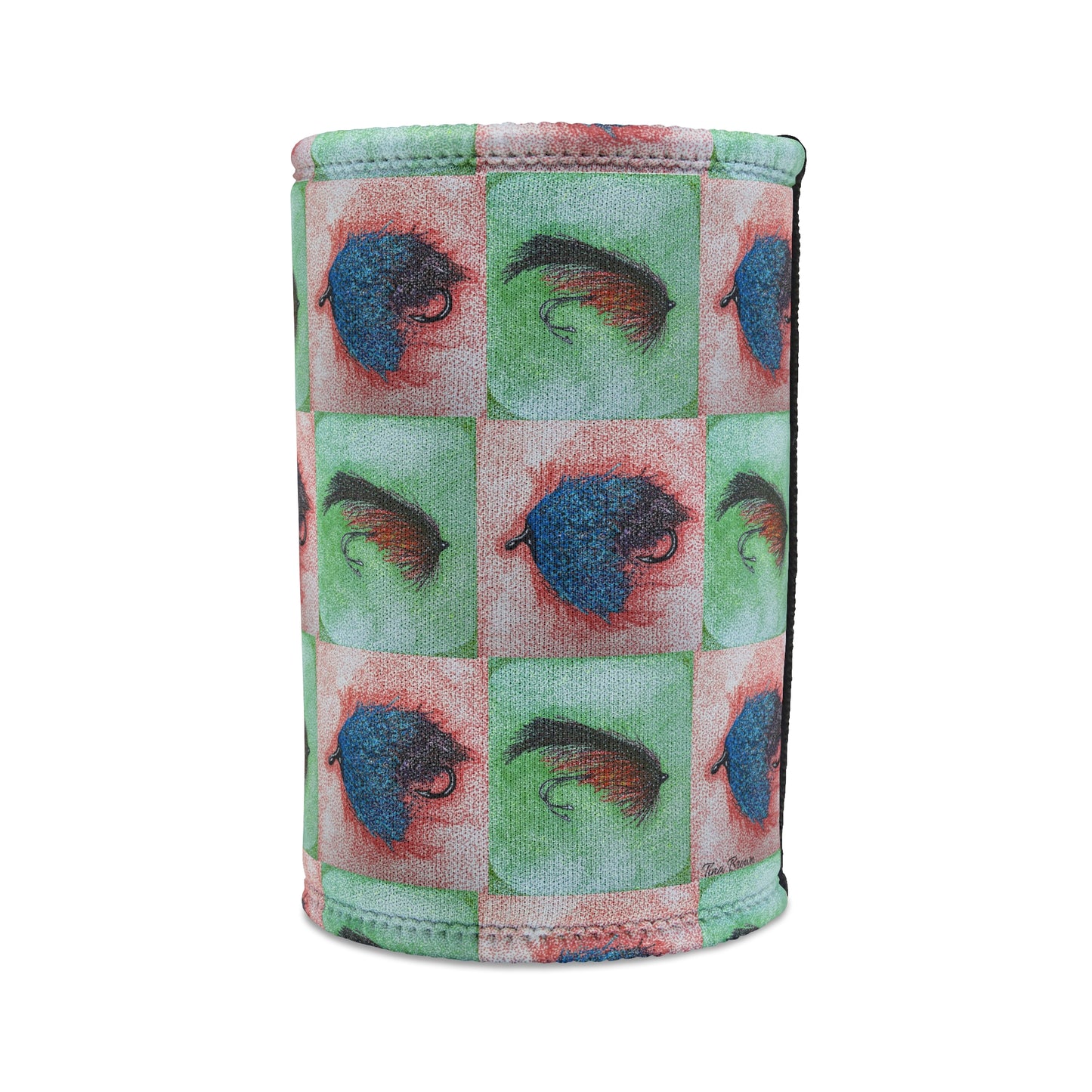 Copy of Wet & Dry Fly Fishing Lures Stubby Cooler - Gift for Fly Fishermen or Women