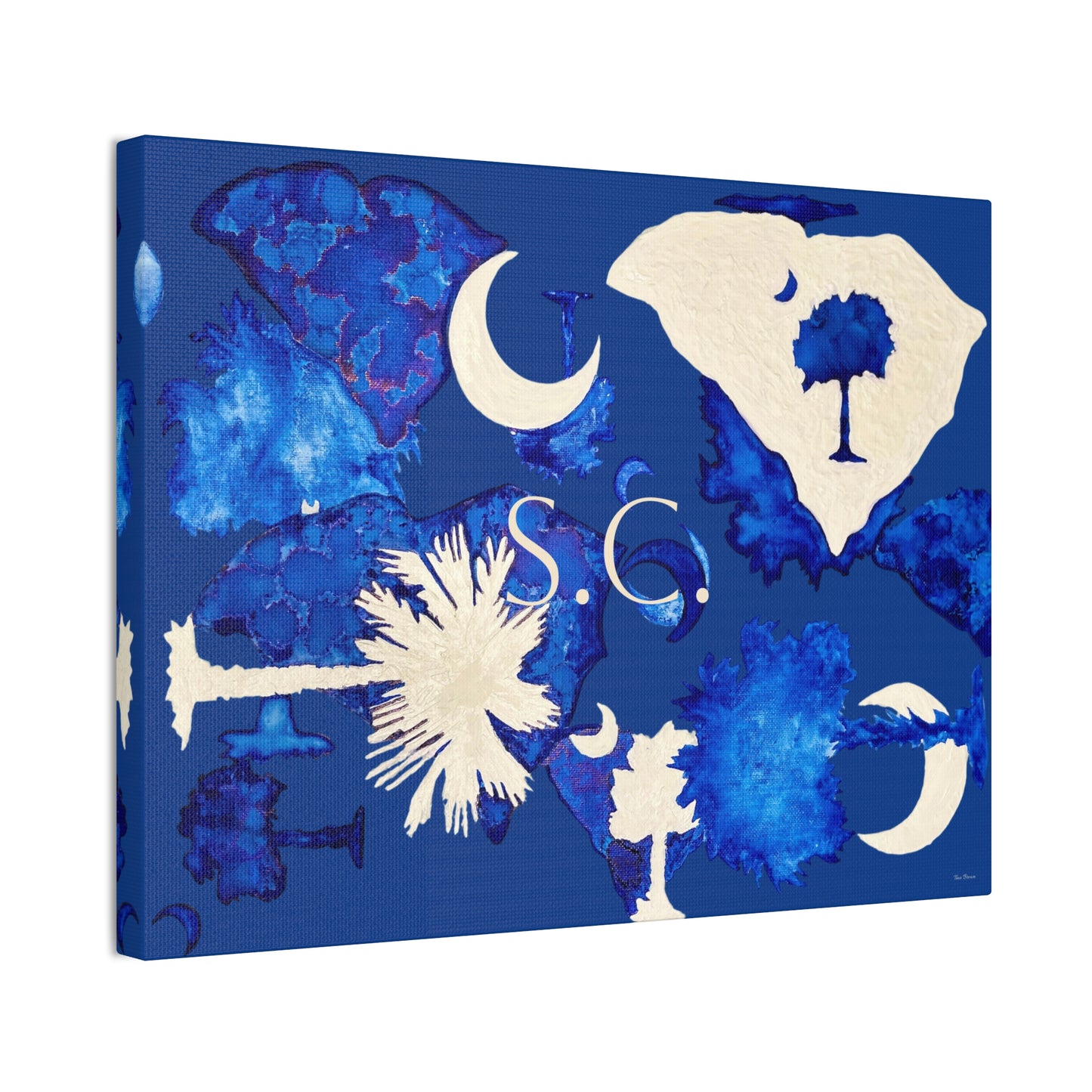 South Carolina Canvas Art Print - Artist Tina Brown