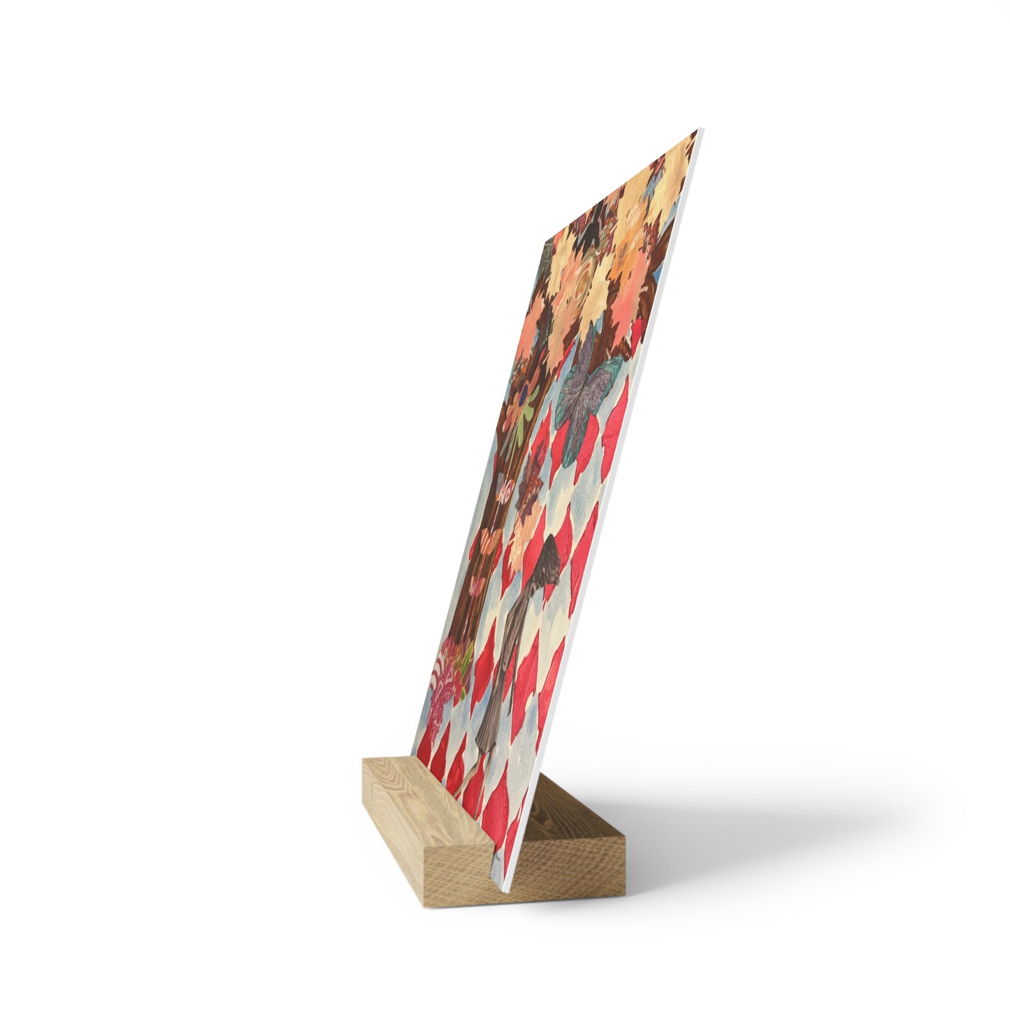 Windy Day Art Print Gallery Board with Stand - gift or home decor