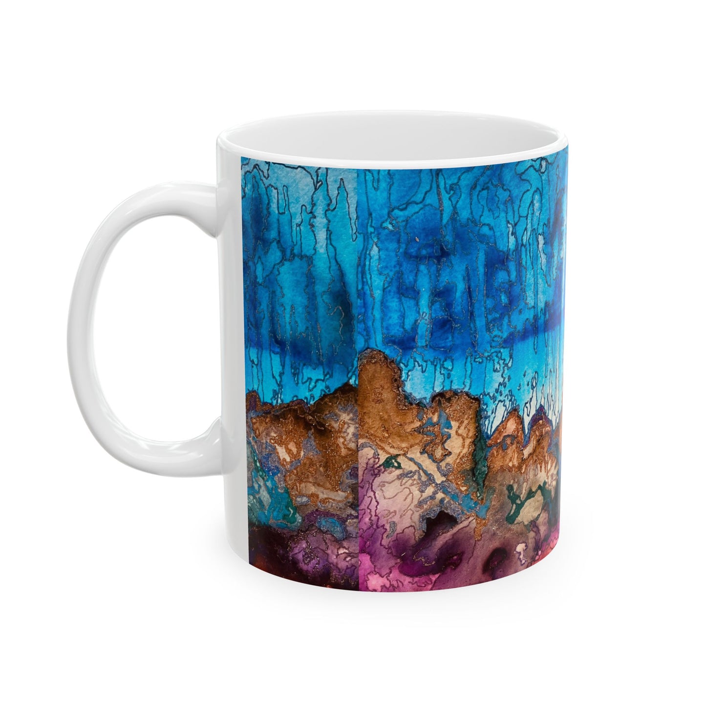 Desert Inspired Ceramic Mug | 11oz | western Desert