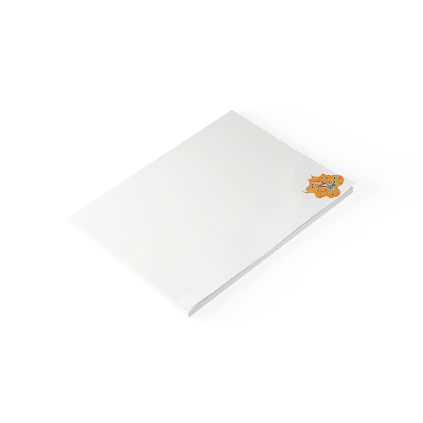 Orange Octopus Sticky Note Pads with Design -