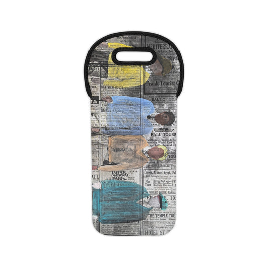 Golf Boys Artsy Wine Tote Bag