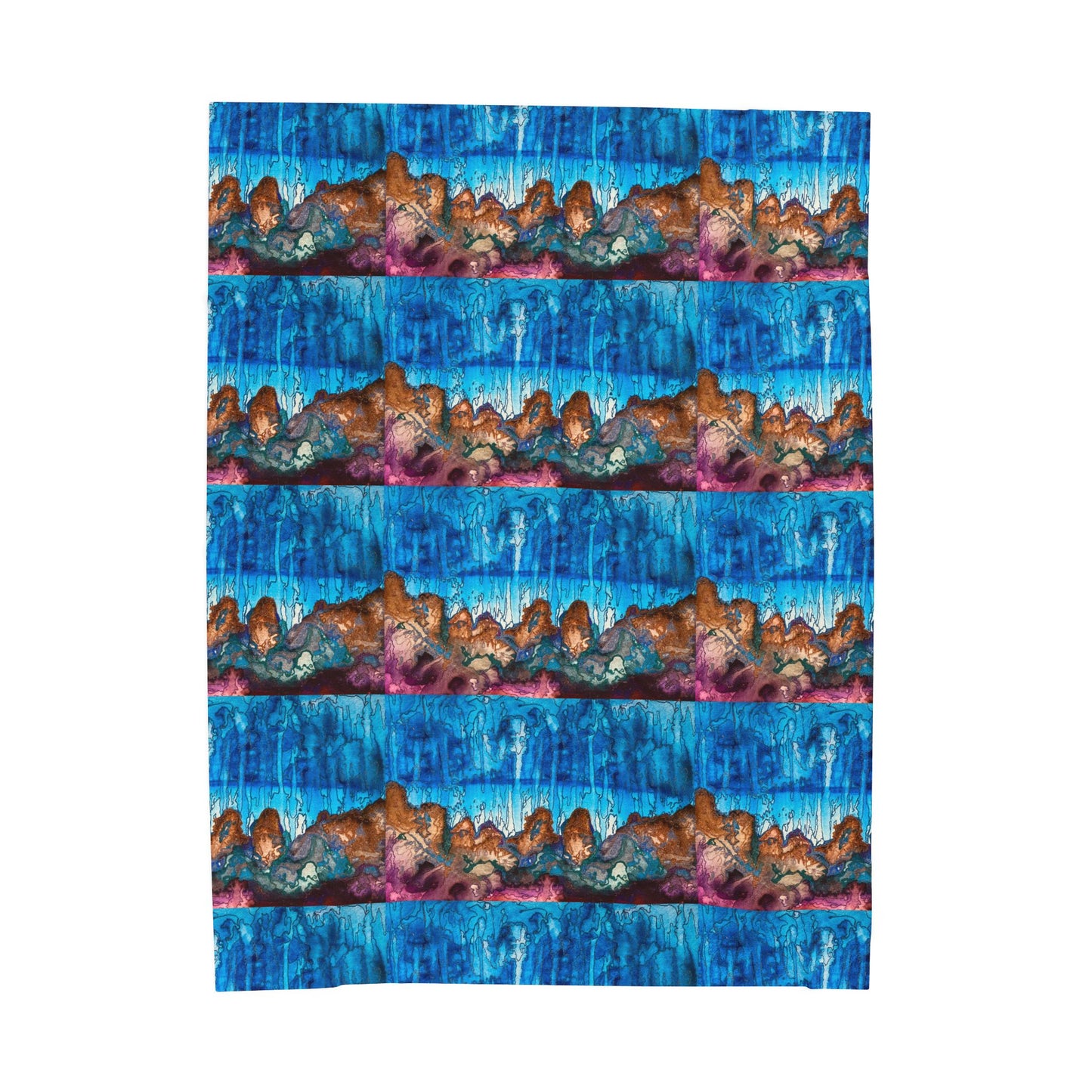 Rainy Days Art Print Velveteen Plush Blanket