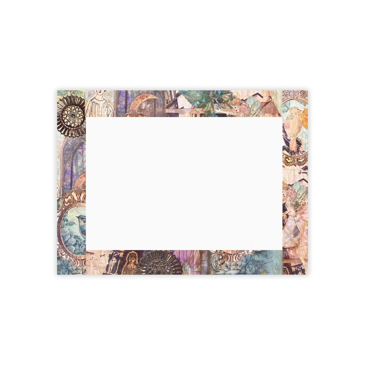 Victorian Purple Post-it® Note Pads with Vintage Design -