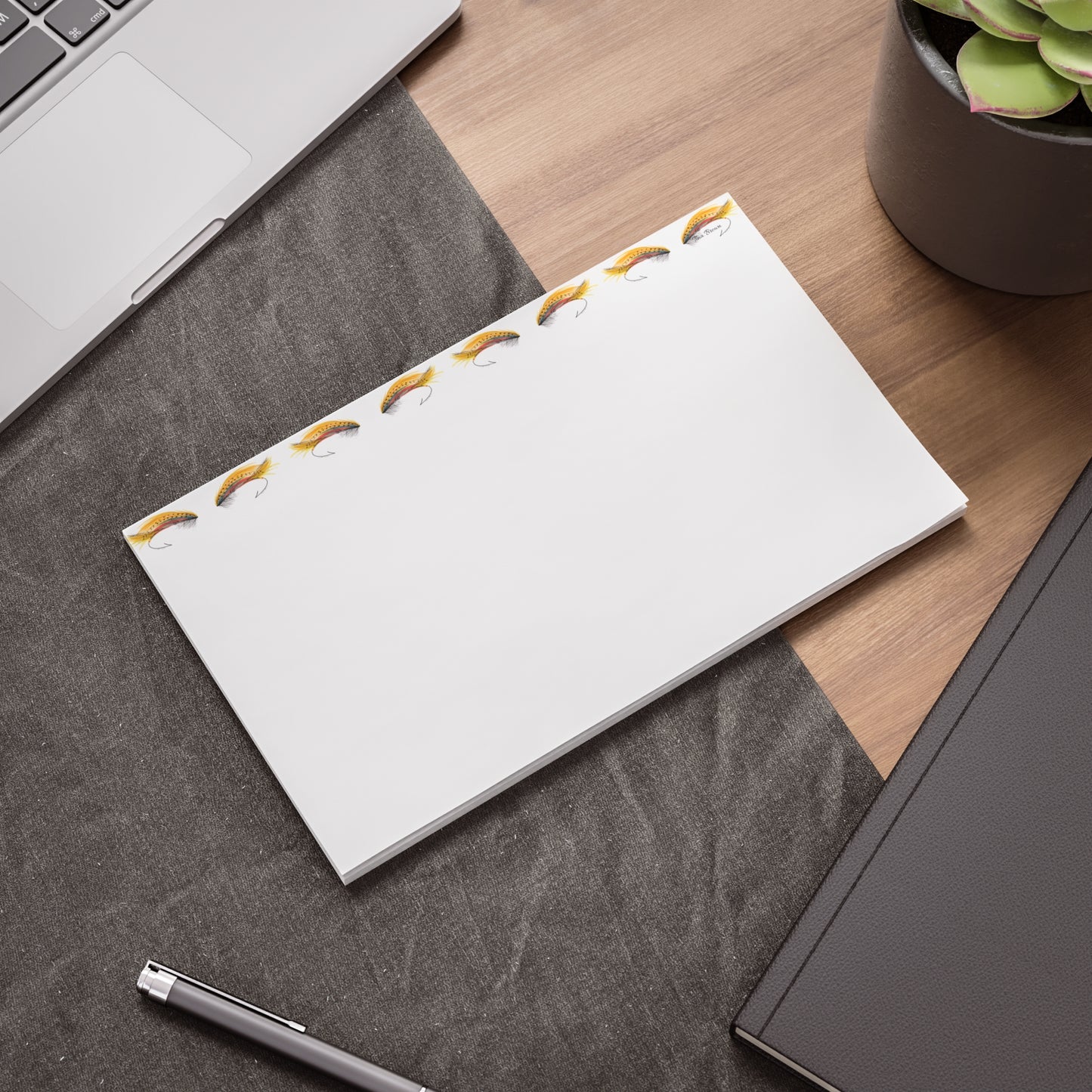 Fly Fishing-Themed Post-it® Note Pads - Perfect for Anglers and Outdoor Lovers