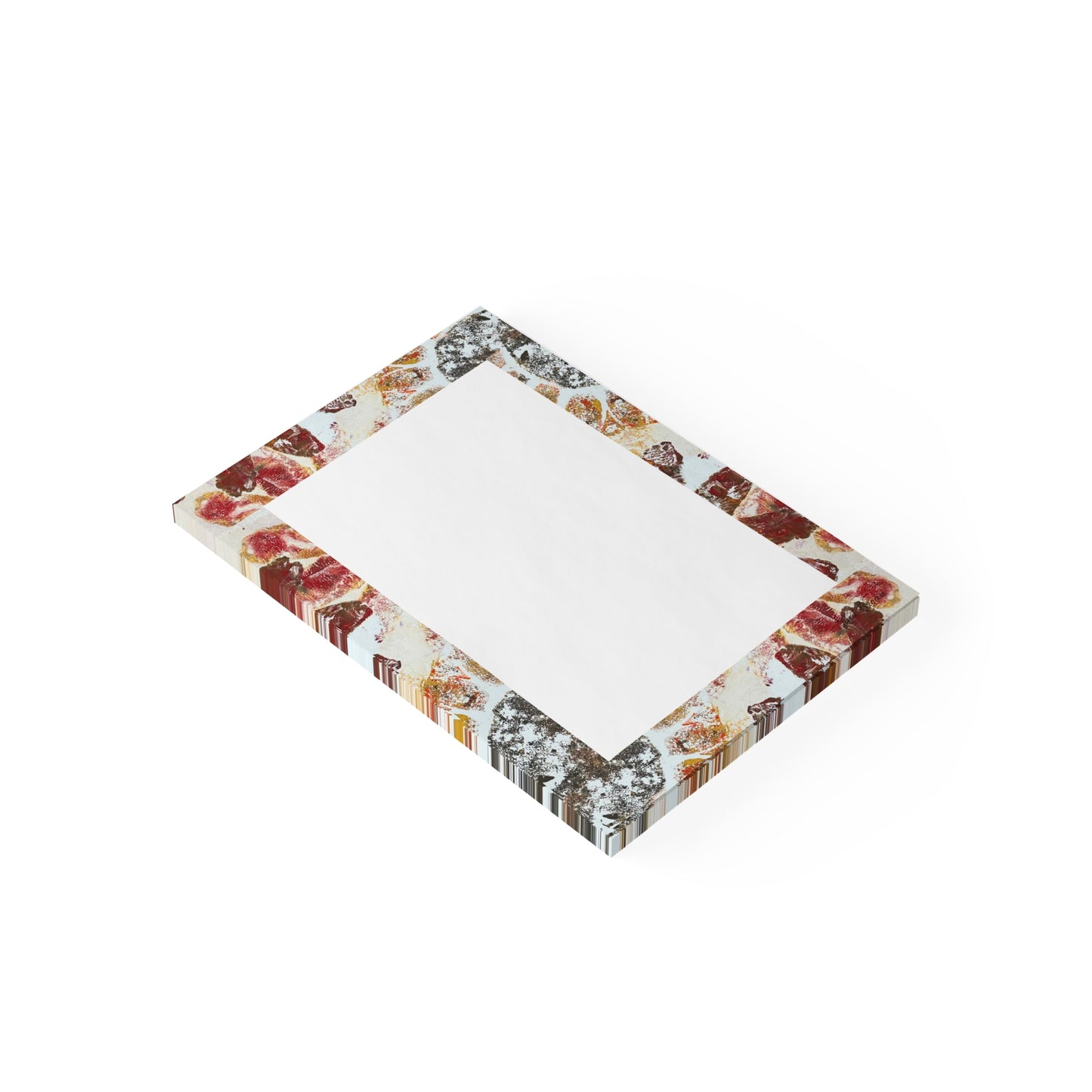 Red and Cream Floral Sticky Notes