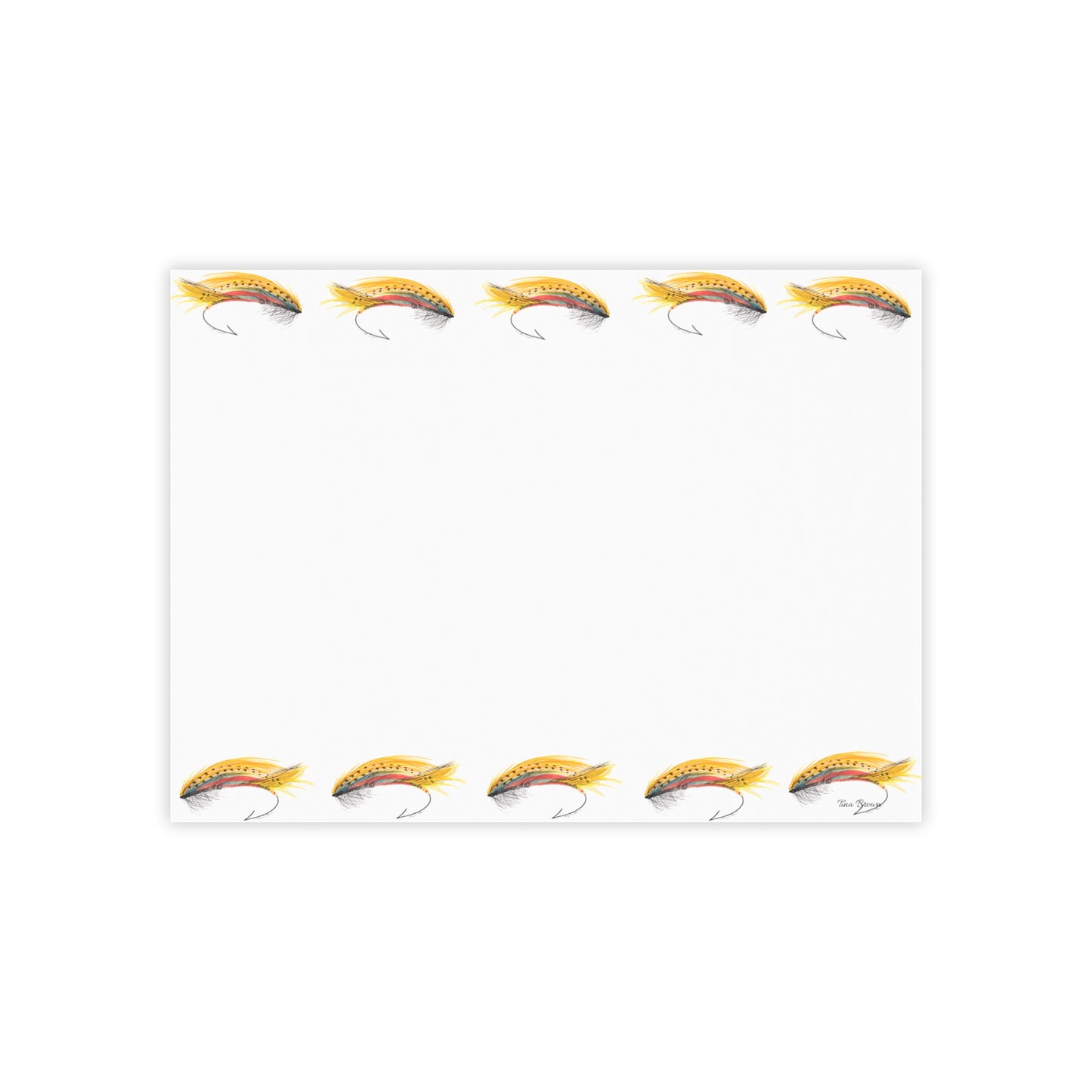 Fly Fishing-Themed Post-it® Note Pads - Perfect for Anglers and Outdoor Lovers