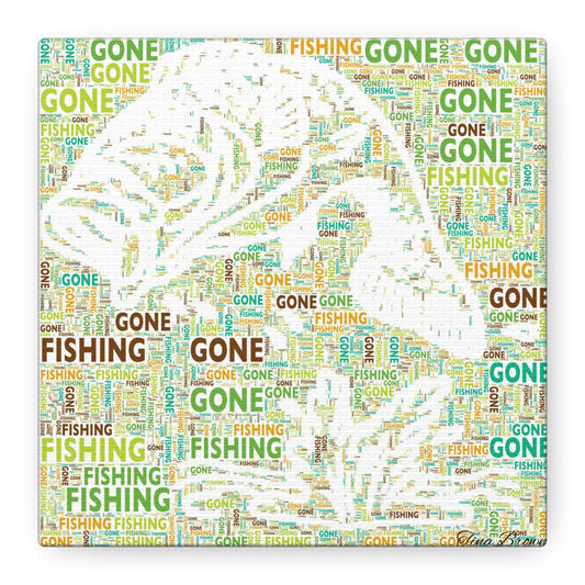 Bass Fishing Art Print Canvas