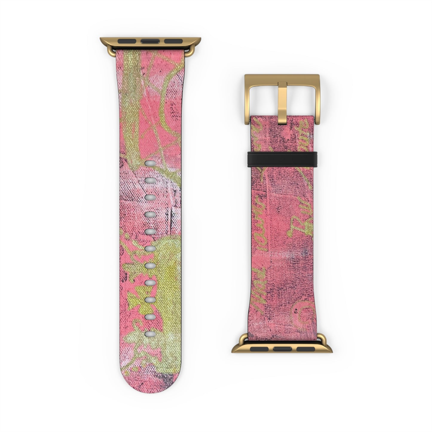 Paris Faux Leather Apple Watch Band - Trendy Accessory for Fashion Lovers