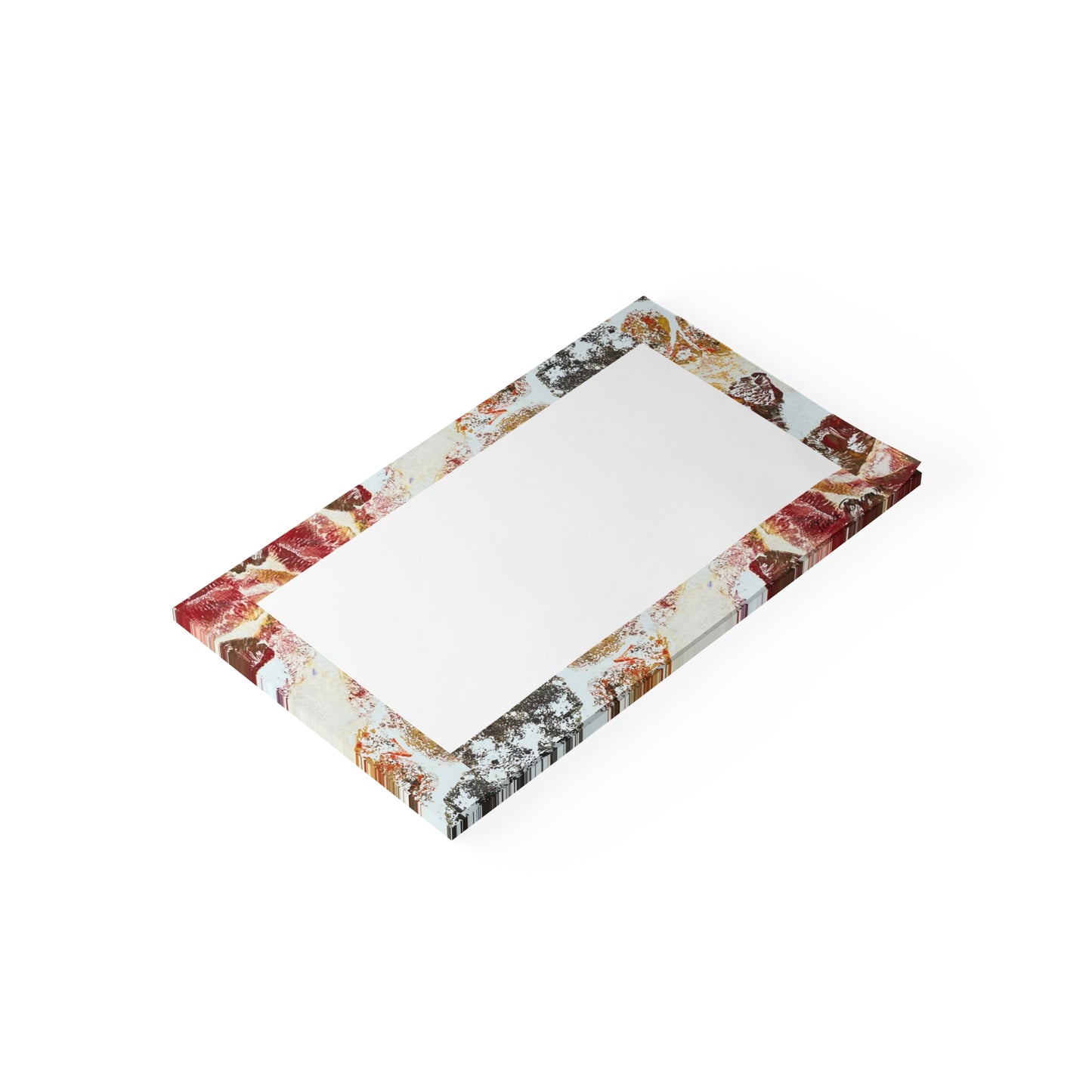 Red and Cream Floral Sticky Notes