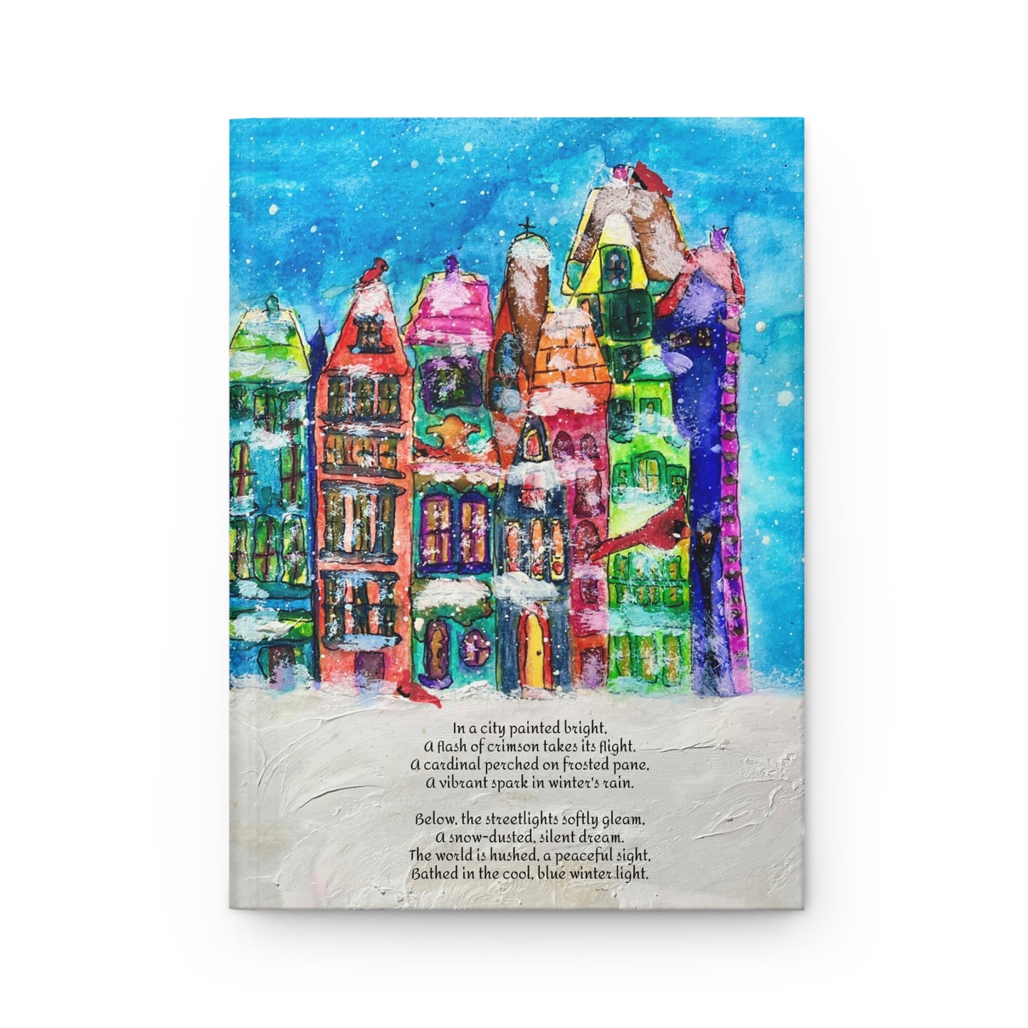 Colorful Winter-Themed Hardcover Journal, Festive Notebook for Writers, Gift for Holidays, Creative Journal for Kids, Personalized [...]