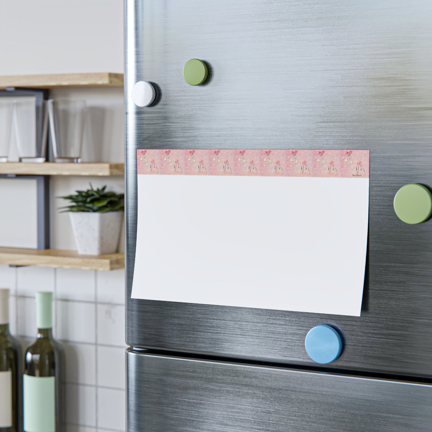 Pink Mermaid & Jellyfish Post-it® Note Pads for Beach Lovers