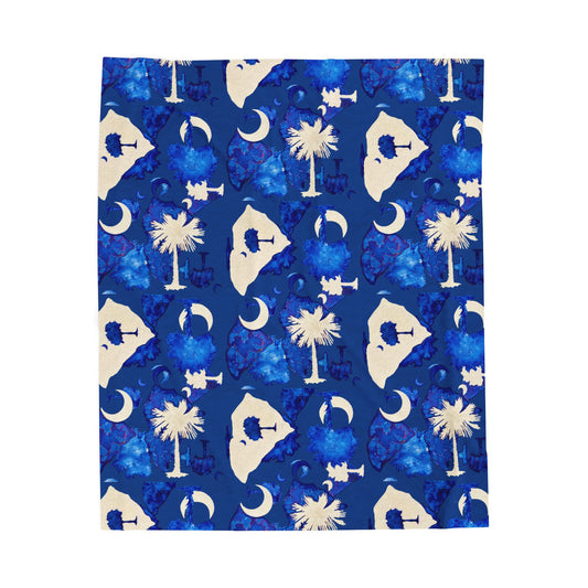 Plush Throw Blanket - South Carolina Love by Tina Brown