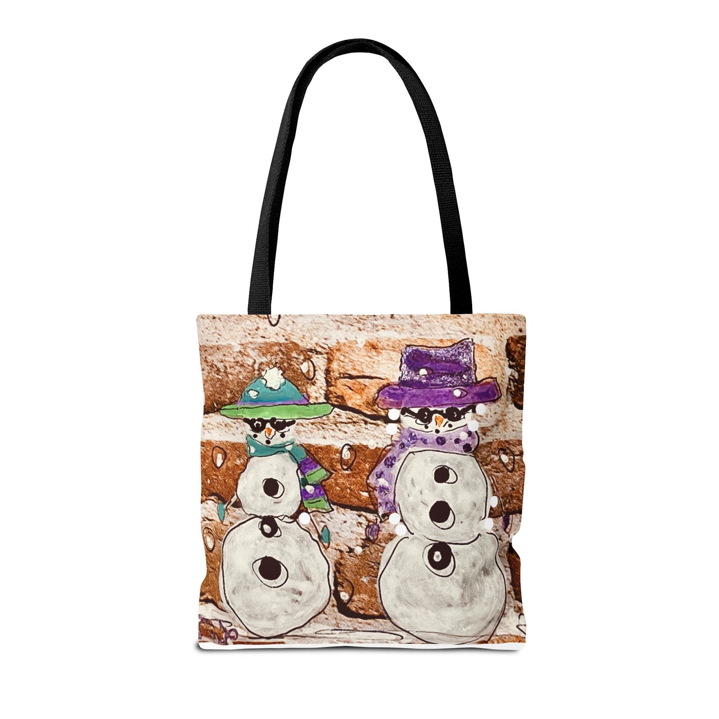 Whimsical Snowman Tote Bag | Holiday Gift, Winter Decor, Eco-Friendly Shopping Bag, Cute Winter Accessory, Seasonal Tote