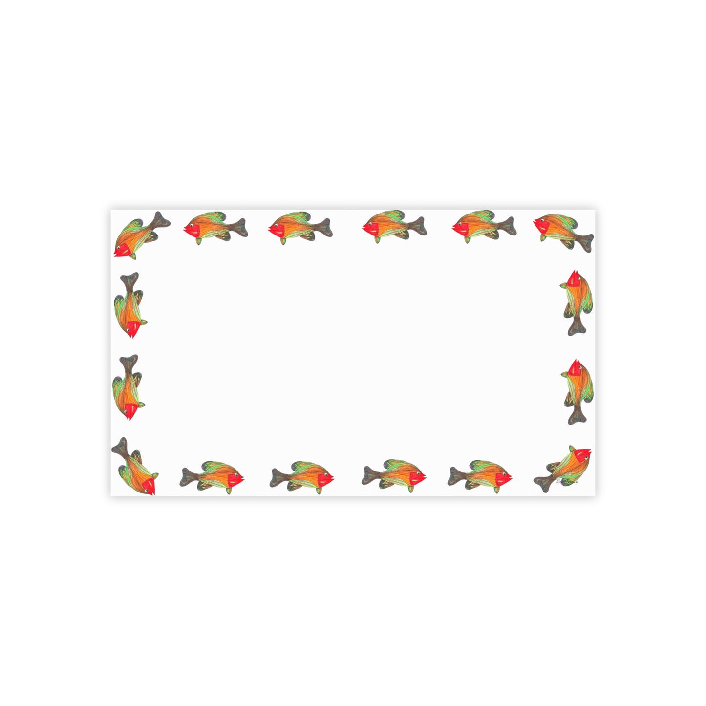 Colorful Fish-Themed Post-it® Note Pads - Perfect for Home or Office