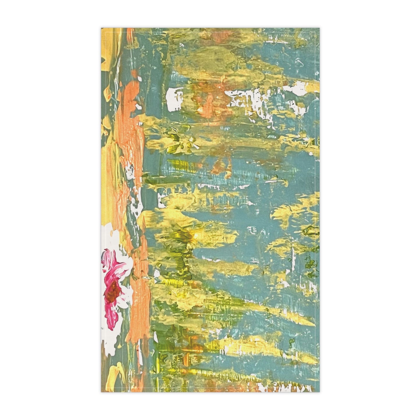 Water Lily Artsy Tea Towels (cotton, poly)