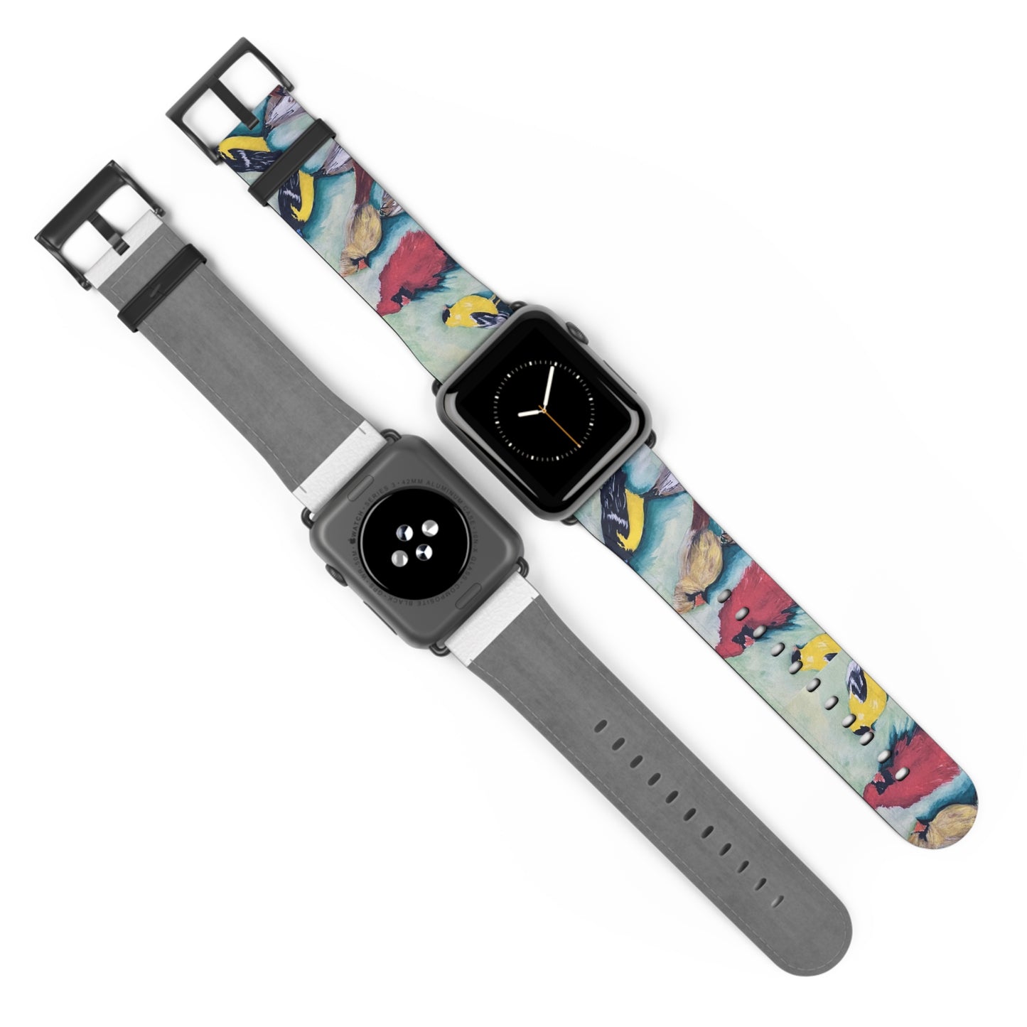 The Birds on a Fence Watch Band - Artistic Watchband