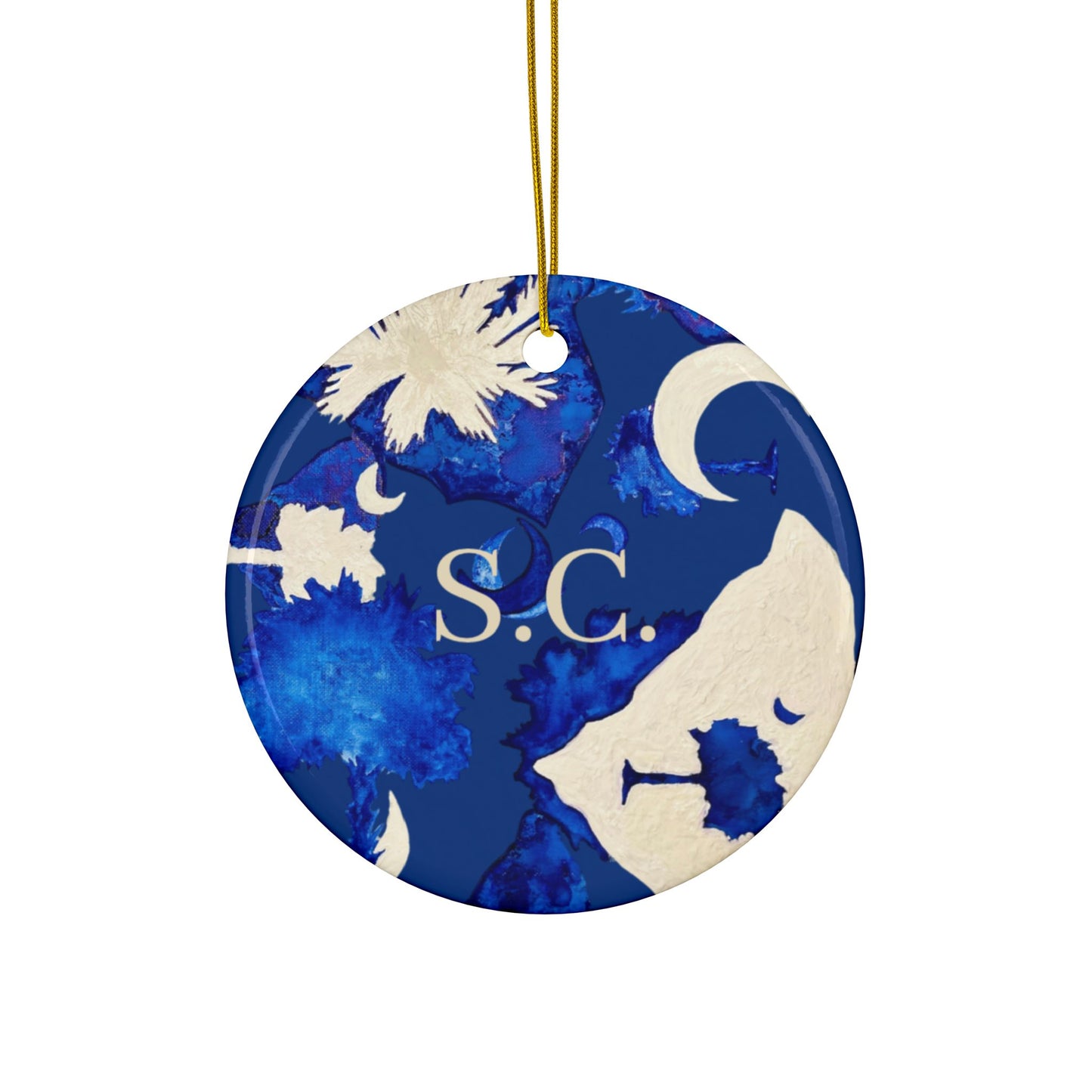 South Carolina  Ornaments - Car Ornaments-artist - Tree Ornaments Tina Brown