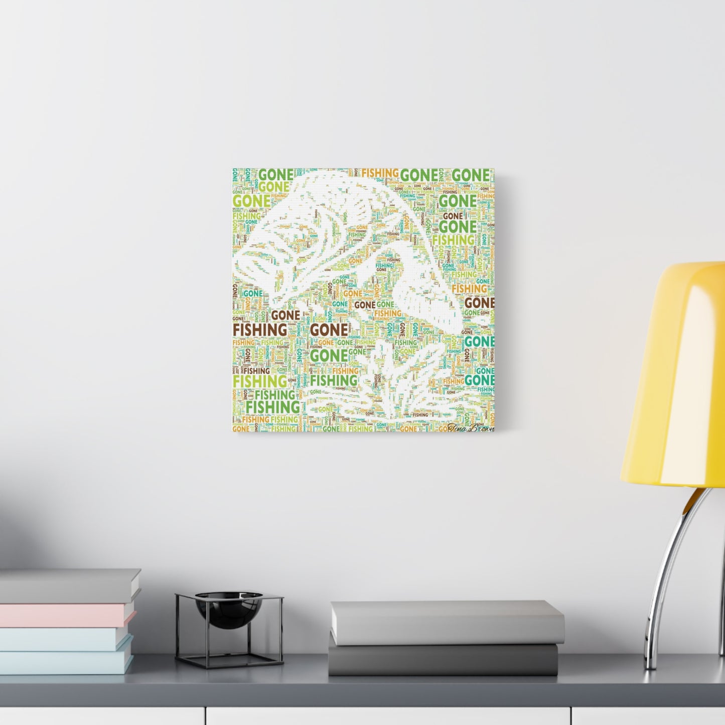 Bass Fishing Art Print Canvas