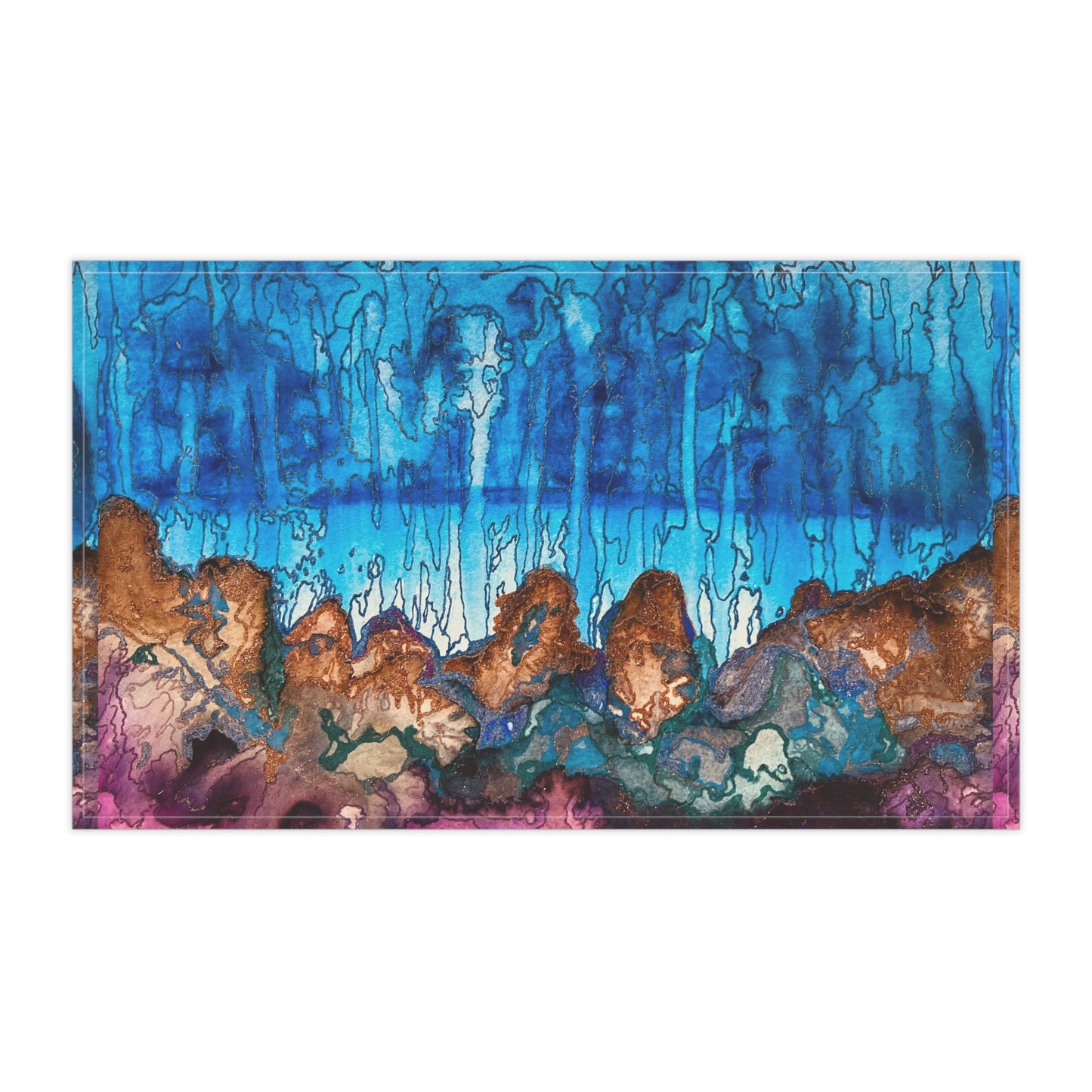 Desert Rain Artsy Tea Towels (cotton, poly)