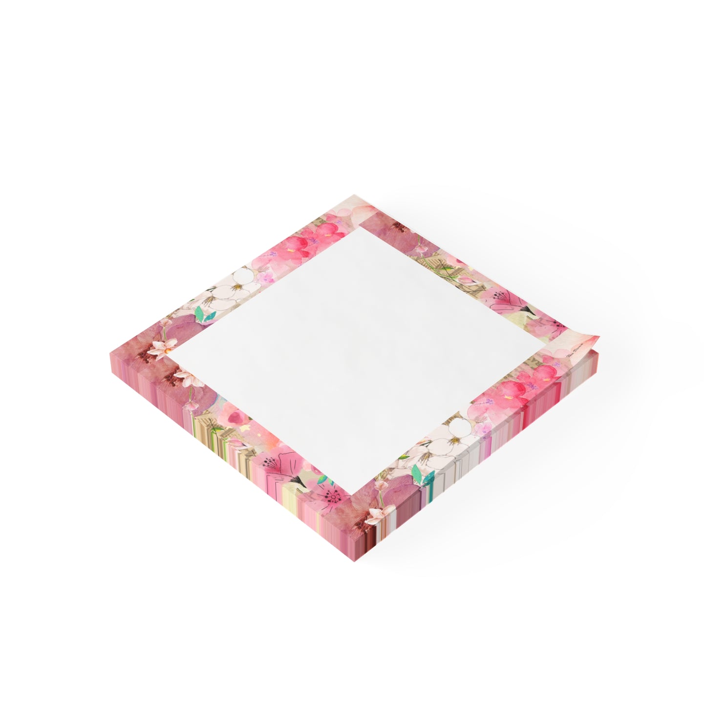 Pink Floral Post-it® Note Pads - Colorful Sticky Notepads for Home & Office