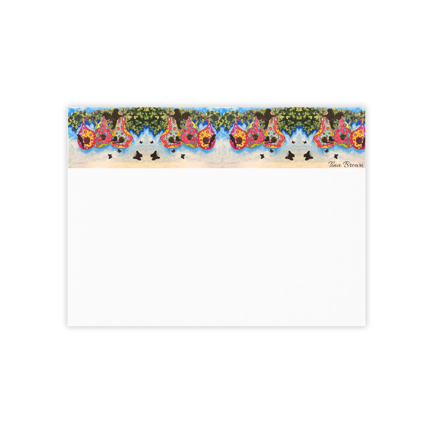 Birdhouse & Butterflies Sticky Notes