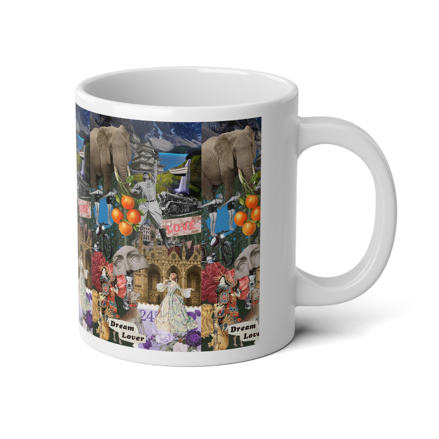 Dream Lover Artsy Jumbo Mug, 20oz