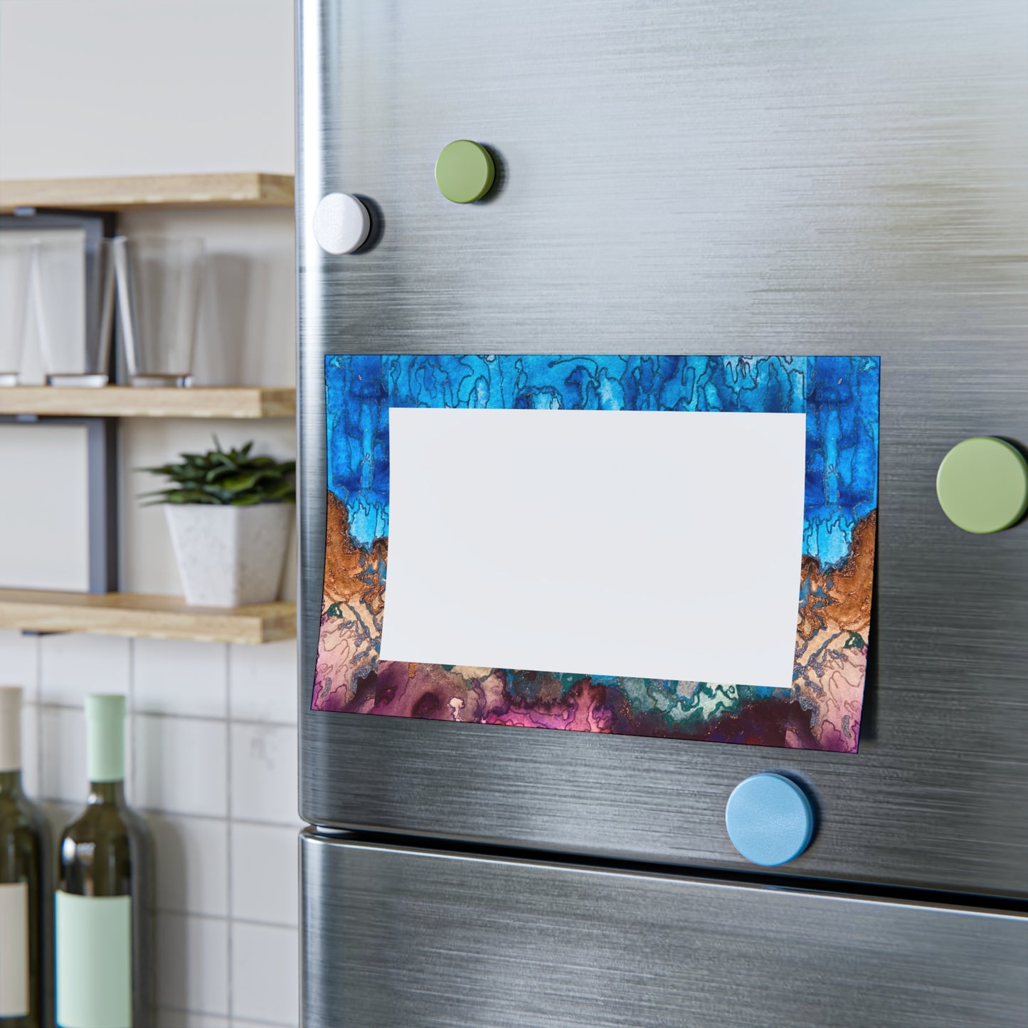 Colorful Desert Rain Abstract Post-it® Note Pads - Vibrant Sticky Notes