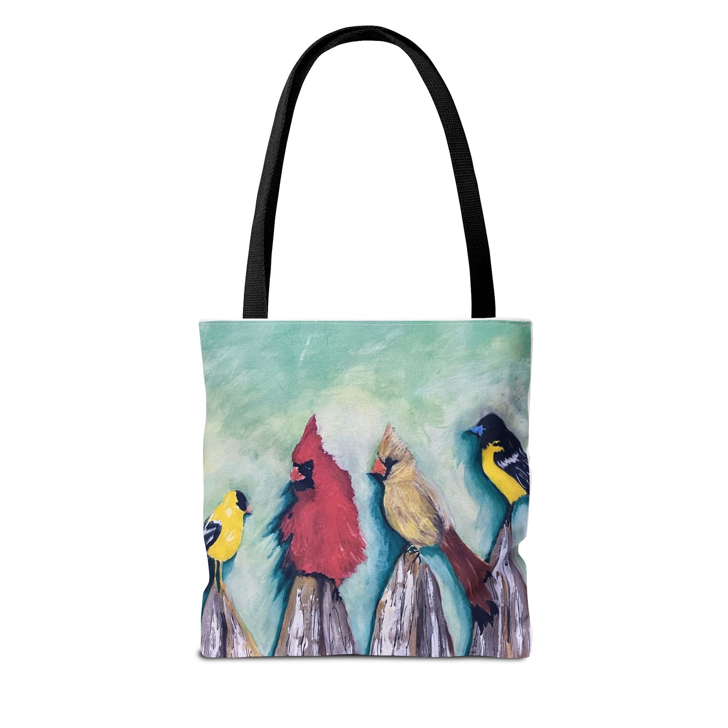 Copy of Birds on the Fence Artsy Tote Bag