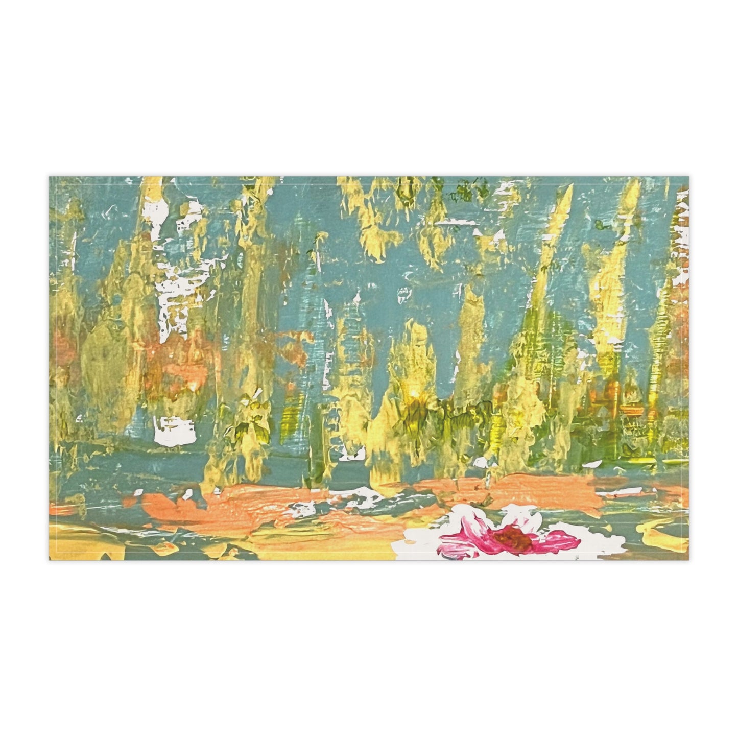 Water Lily Artsy Tea Towels (cotton, poly)