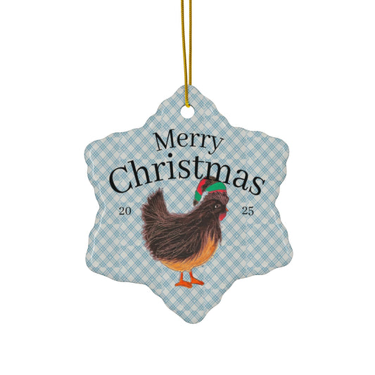Holiday Chicken Ornament