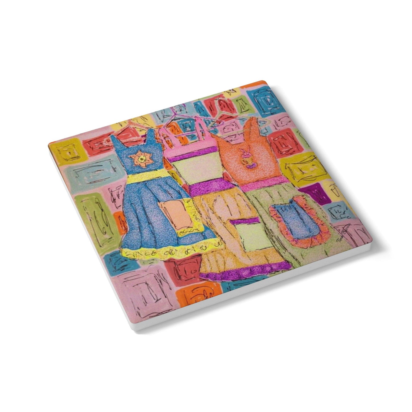 Colorful Aprons Coaster