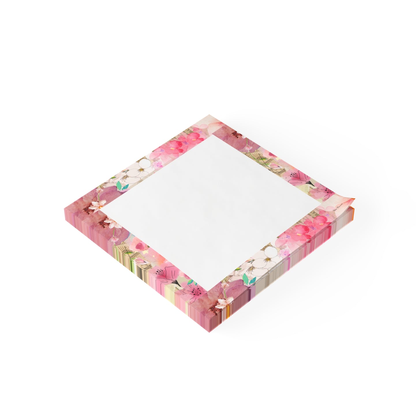 Pink Floral Post-it® Note Pads - Colorful Sticky Notepads for Home & Office