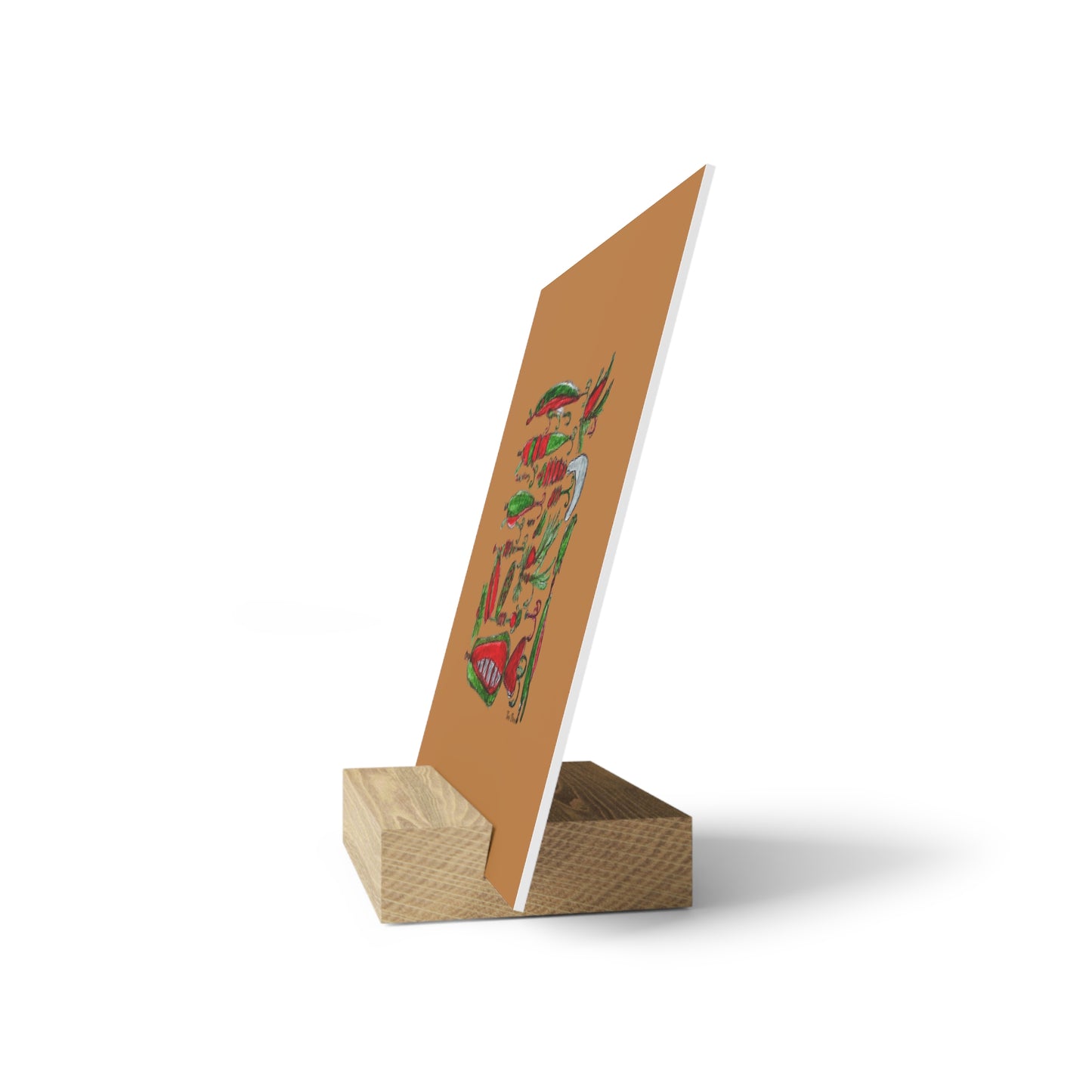 Fishing Lure Decor, Gallery Board with Stand, Perfect Gift for Fishermen, art print