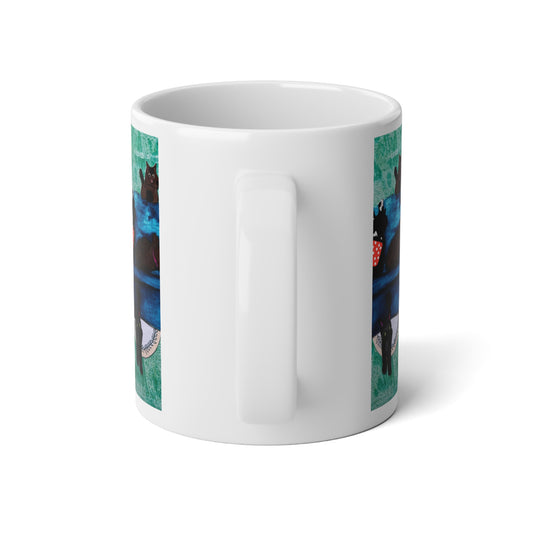 Crazy Cat Lady Artsy Jumbo Mug, 20oz