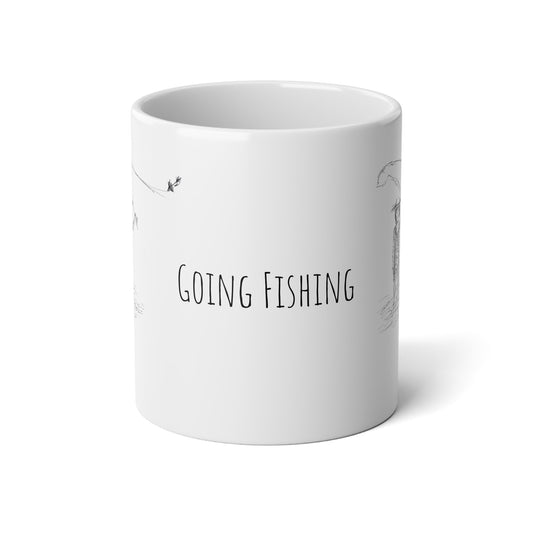 Fishing Skratch Going Fishing Artsy Jumbo Mug, 20oz