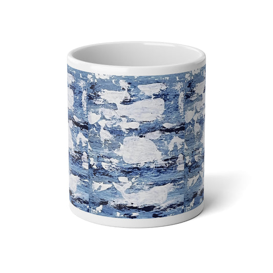 Whales Artsy Jumbo Mug, 20oz