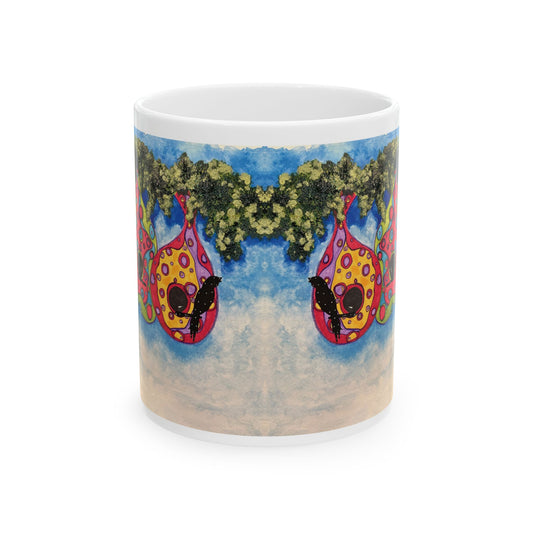 Birdhouse & Butterflies Mug 11oz
