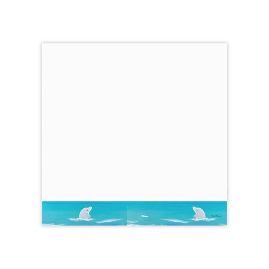 Ocean Dolphin Post-it® Note Pads - Perfect for Coastal Lovers