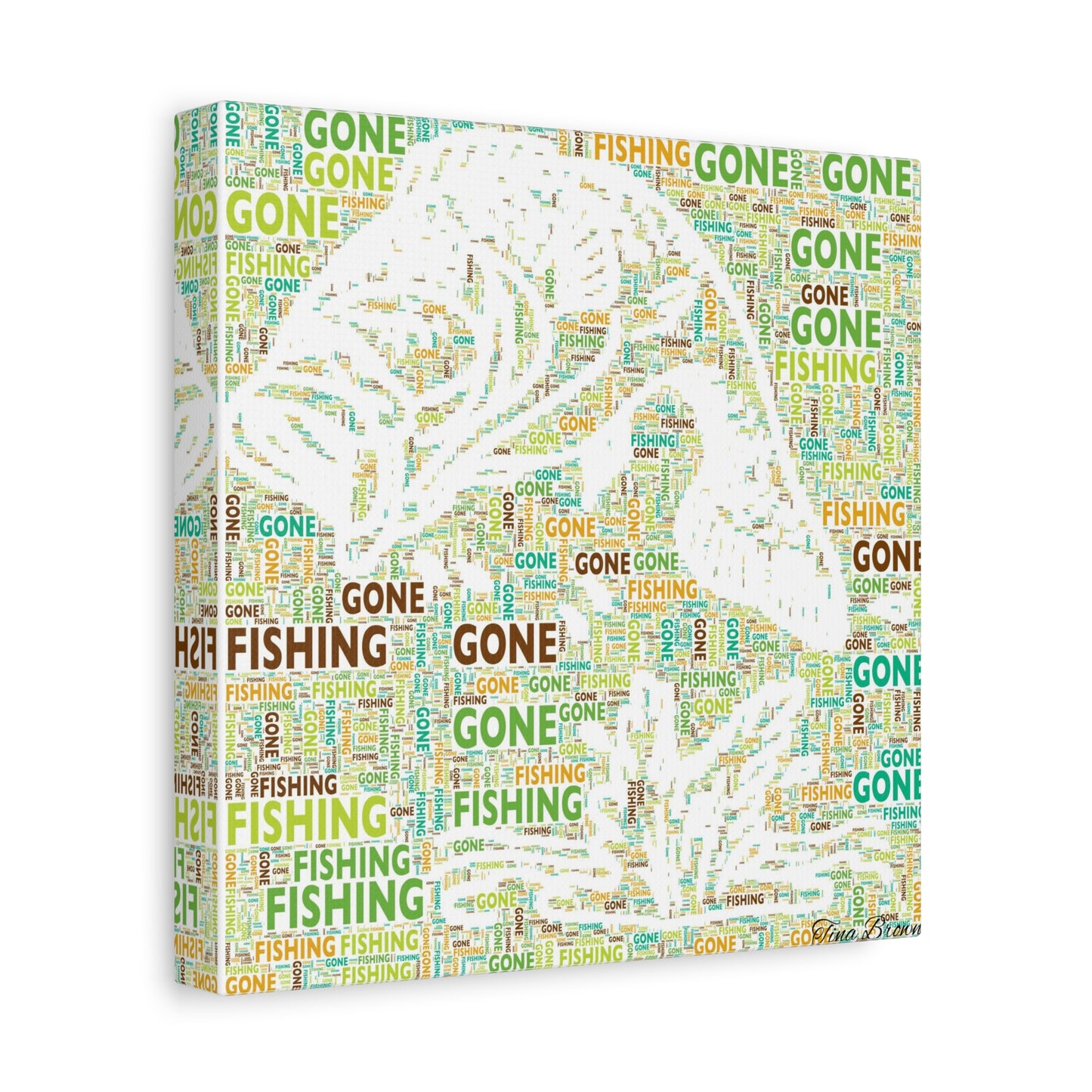 Bass Fishing Art Print Canvas