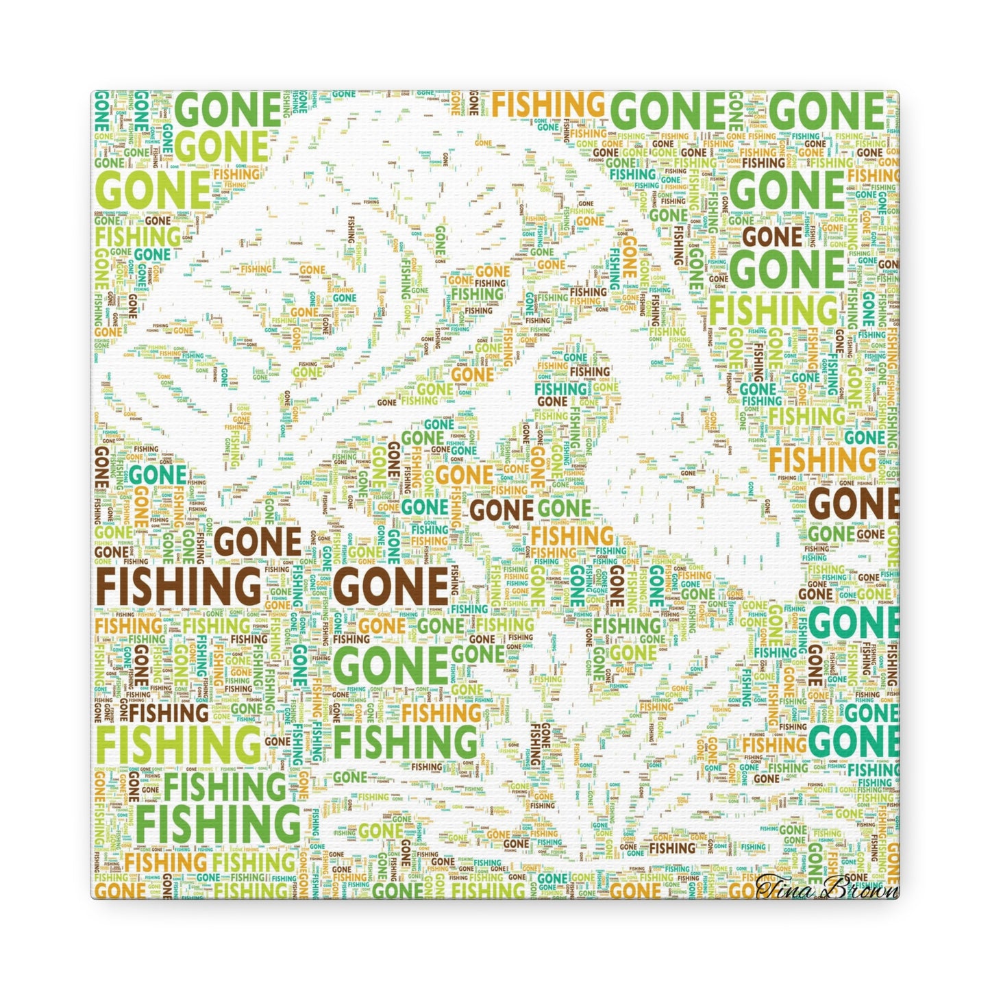 Bass Fishing Art Print Canvas