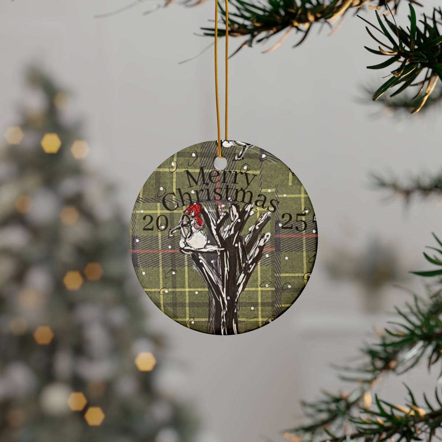 Hunter Ceramic Ornaments, Customizable Keepsake