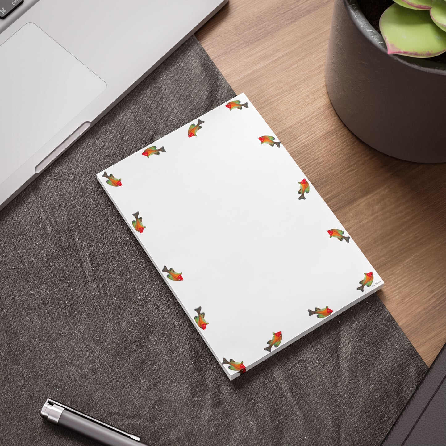 Colorful Fish-Themed Post-it® Note Pads - Perfect for Home or Office