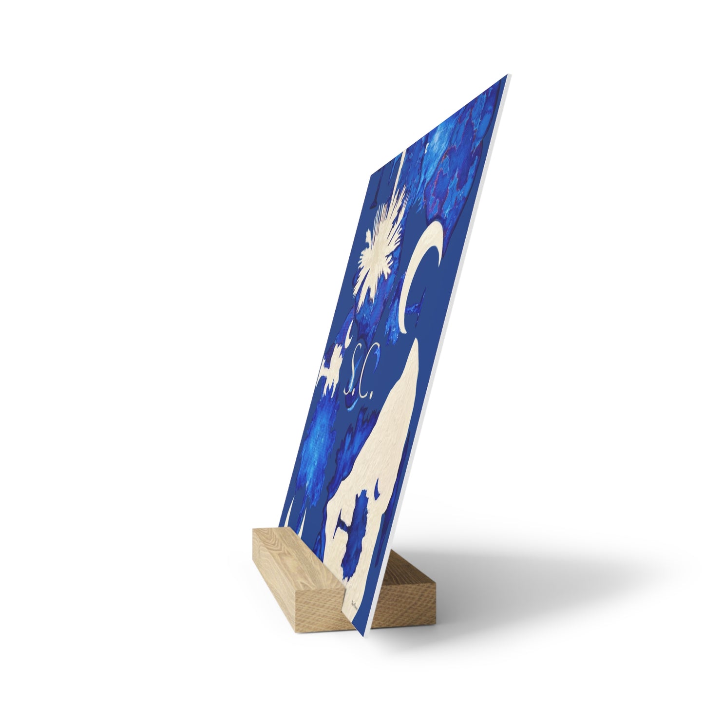 Elegant South Carolina Gallery Board with Stand for Home Decor