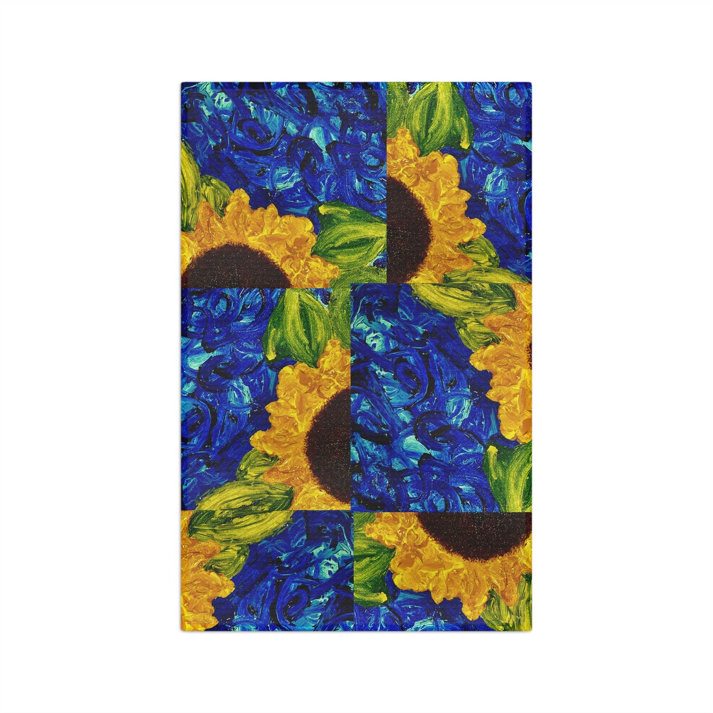 Vibrant Sunflower Microfiber Tea Towel, Kitchen Decor, Gift for Garden Lovers, Unique Housewarming Gift, Perfect for Spring Cooking